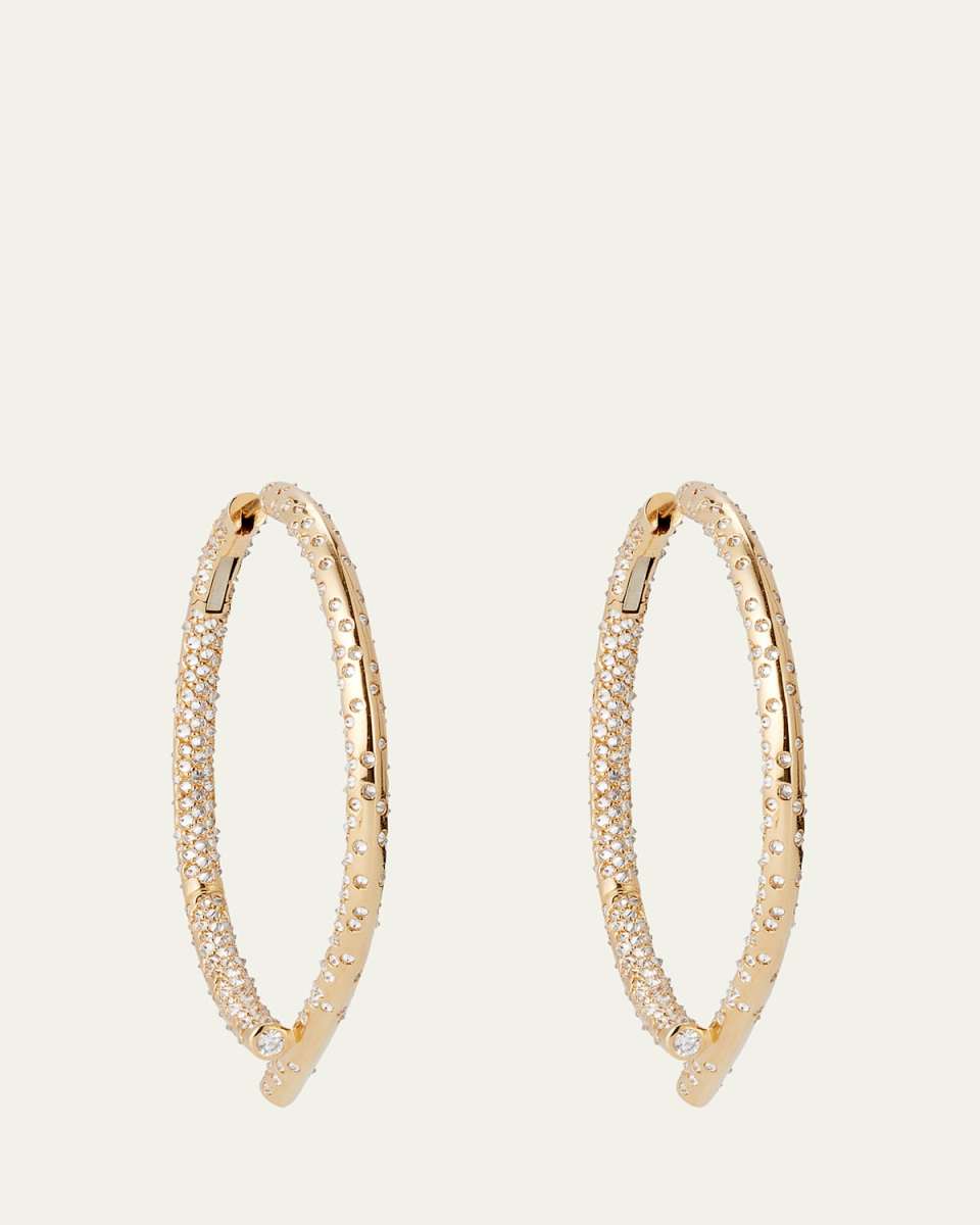 18K Yellow Gold Fairmined Oera Earrings with Diamonds